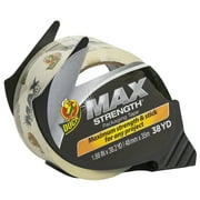 Duck Max Strength 1.88 in x 38.2 yd Clear Packing Tape with Dispenser
