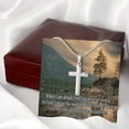 thumbnail image 4 of Scripture Card Trust In God Psalm 56:3-4 Cross Card Necklace w Stainless Steel Pendant Religious, 4 of 7