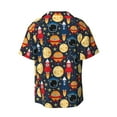 thumbnail image 7 of Picia Colorful Astronomy Men's Linen Shirts Short Sleeve Cuban Beach Shirts Casual Shirts Button Down Shirt for Men Beach Summer Wedding Shirt-XX-Large, 7 of 7