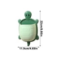 thumbnail image 3 of Storage Box,Bathroom Toothbrush Holder,Wall Mounted Storage Rack,Turtle Shape Design,Toothpaste Comb Organizer,Suction Cup Installation,Razor Storage Box,Kids Bathroom Organizer, 3 of 7