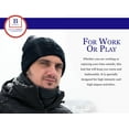 thumbnail image 4 of Blueberry Uniforms Navy Merino Wool Beanie Hat -Soft Winter and Activewear Watch Cap&nbsp;, 4 of 6