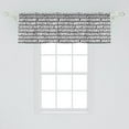 thumbnail image 2 of Ambesonne Egyptian Window Valance, Historical Language, 54" X 18", Black White, 2 of 3
