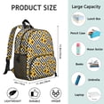 thumbnail image 6 of Yellow Rustic Students Backpack - Boho Sunflower and Butterfly Design with Vintage Floral and Bee Pattern, Durable Lightweight Oxford Fabric for School Use, 6 of 6