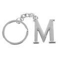 thumbnail image 4 of SHISUYAN Simple Stylish Letter M Key Chain Metal Key Ring Alphabet Keychain Bag Pendant Charm Birthday Gift (Silver), 4 of 8