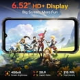 thumbnail image 3 of OUKITEL WP23S Rugged Phone Unlock, 10600mAh Battery, 4GB RAM, 64GB Storage, 6.52-inch, Android 15, Black/Orange/Green, 3 of 6