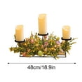 thumbnail image 2 of Easter Egg Candlestick Ornament, Festive Party Table Centerpiece For Easter Spring Events, Artificial Greenery With 3 Candle Holders, Perfect For Dining Room Decoration &, 2 of 6