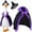 Black Witch, variant on Porch Goose Outfits, Independence Day Holiday Goose Costume 4th of July Goose Clothes for 23" Cement Goose Yard Garden Outdoor Decor