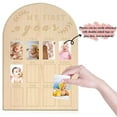 thumbnail image 4 of Newborn First Year Milestone Photo Frame Hanging Sign Ca One Year Birthday Wooden Photo Board My First Year Photo Board 12 Monthly Picture 1*Photo Frame Hanging Sign, 4 of 9
