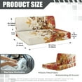 thumbnail image 7 of FOR U DESIGNS Cat Butterfly Leaf Print RV Dinette Cushion Covers Washable Sofa Furniture Protector Stretch RV Couch Cover Include 1 Backrest Covers and 1 Bench Covers, 7 of 7
