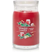 Yankee Candle Holiday Cheer Large 2-Wick Signature Jar Candle, 20 Ounces