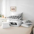 thumbnail image 6 of Castle Fairy Teens Gradient Cheetah Print Twin Bedding Sets 7-Piece,Black Grey Ombre Bedding Comforter Set Microfiber,Abstract Bling Glitter Breathable Sheet Sets,Super Cozy Room Decor,Reversible, 6 of 8