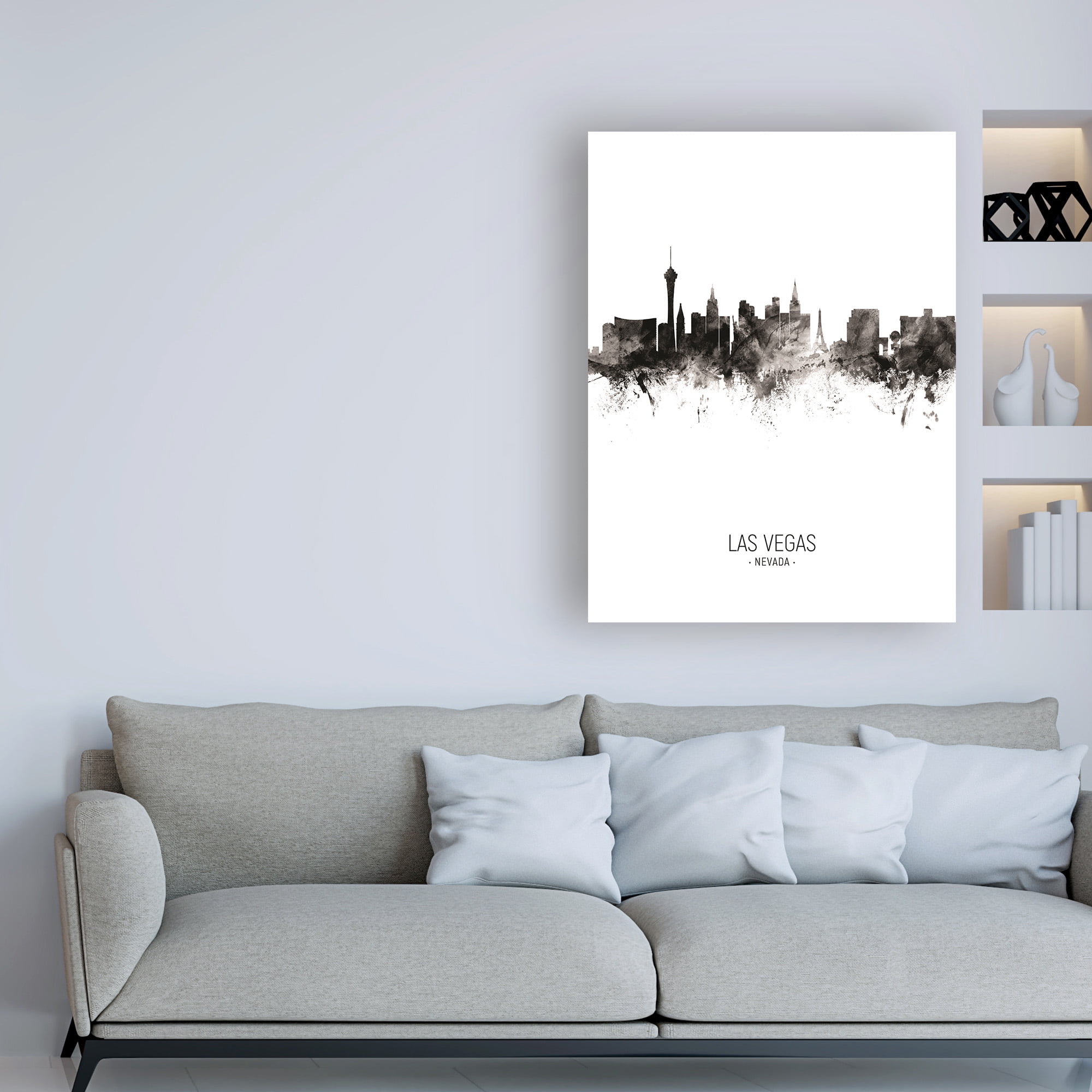 Trademark Fine Art 'Las Vegas Nevada Skyline Portrait II' Canvas Art by Michael Tompsett