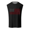thumbnail image 4 of HCNTES Men's American Flag Tank Tops 4th of July Muscle Sleeveless Shirt Graphic Gym Workout Tee(Black,XL), 4 of 4