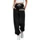 thumbnail image 1 of Pantalones de chándal anchos y rectos con forro polar para mujer - Pantalones de yoga de cintura alta con bolsillos para hacer ejercicio/uso informal (S-XXL), 1 of 4