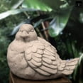 thumbnail image 3 of Cement Bird Statue for Garden Décor, Decorative Outdoor Bird Figurine, Gray, 3 of 5