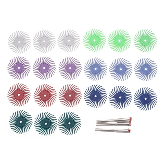 24pcs Radial Bristle Disc Abrasive Brush Polishing Rotary Tool Accessories