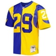 thumbnail image 2 of Men's Mitchell & Ness Eric Dickerson Royal/Gold Los Angeles Rams 1984 Split Legacy Replica Jersey, 2 of 4