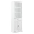 thumbnail image 1 of Crosley Furniture Stanton Traditional Wood/Metal Storage Bookcase in White, 1 of 13