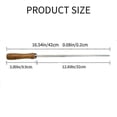 thumbnail image 4 of Kebab BBQ Stainless Steel Skewers with Wooden Handles Flat Reusable Metal Skewer Sticks with Storage Pouch 6Pcs, 4 of 5