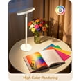 thumbnail image 5 of EDISHINE LED Table Lamp with 2 Adjustable Height, 5%-100% Dimmable & 3 Color Temperature, Touch Control, Modern Desk Lamp for Office, Reading, White, 5 of 8