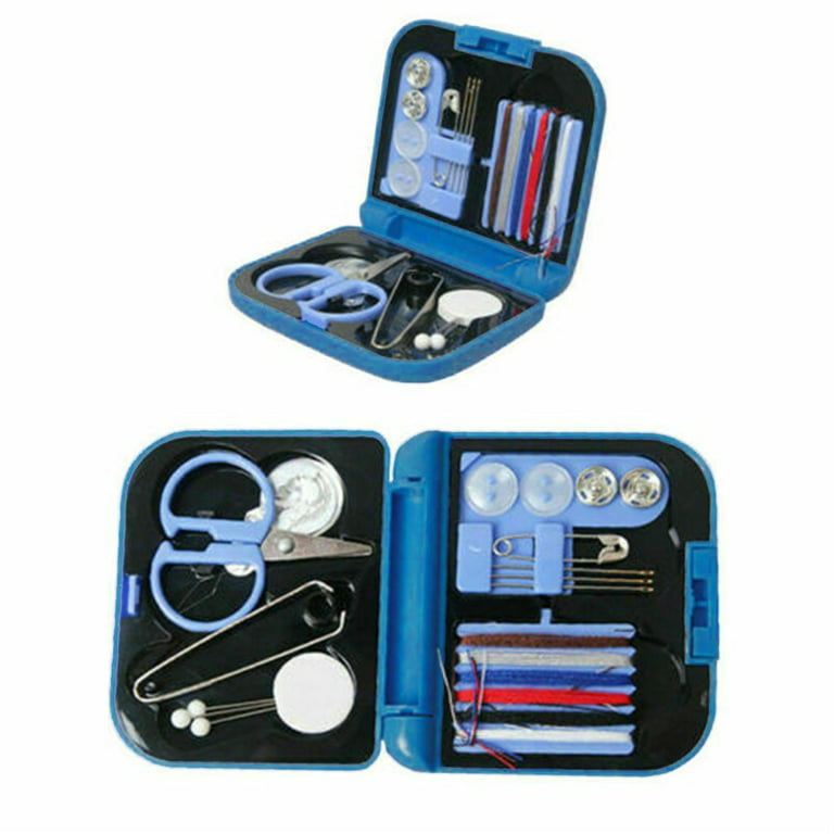 Black and Friday Deals BKFYDLS Portable Travel Sewing Box Kit Thread  Needles Mini Case Plastic Scissors Outdoor Hot Set ,Sewing Accessories on