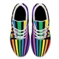 thumbnail image 2 of Unisex Rainbow Sneakers, LGBT Shoes for Men Women Lightweight Breathable Running Shoes White Size 7.5, 2 of 7