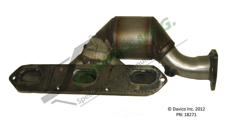 Davico Mfg 18271 Direct-Fit Catalytic Converter - Manifold