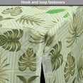 thumbnail image 4 of Exotic Dog Crate Cover, Asymmetric Order Tropical Leaves on Geometric Background, Easy to Use Pet Kennel Cover Small Dogs Puppies Kittens, 7 Sizes, Khaki Green, by Ambesonne, 4 of 6