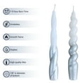 thumbnail image 5 of XINAOBAOLUO Gray Taper Candles - Unsecented Dripless(2 Pack), 5 of 6