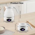 thumbnail image 2 of Yazoeia Foldable Electric Kettle,700ml Electric Portable Kettle w Temperature Display, Us Plug Camping Kettle Separable Power Cord Touch Control Fast Boiling Lightweight Tea/Coffee Maker, 2 of 8