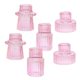 thumbnail image 3 of Juego de 6 candelabros, candelabros para candelabros cónicos, color rosa, 3 of 5