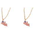 thumbnail image 1 of Qarigey Aleación resaltar individualidad con collar de moda para mujer accesorio elegante collar de acero inoxidable liberia Liberia 2Conjunto, 1 of 6