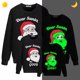 thumbnail image 1 of Camisetas navideñas a juego para la familia, diseño exclusivo luminoso, Papá Noel, buena familia, sudadera navideña, 1 of 3