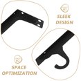 thumbnail image 3 of unbranded 2Ud Soporte Para Barra De Negro Resistente Para Optimizar Espacio En Casa, 3 of 7
