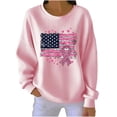 thumbnail image 2 of Vetsdori Tops Sweatshirts for Women Long Sleeve Graphic Pullover Knitting,Crew Neck Festival Winter Comfy Womens Sweatshirts Casual, 2 of 5