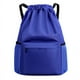 thumbnail image 1 of Mochila de Bolsillo con CordóN Bolsa de Viaje con CordóN Bolsa de Deporte de Fitness para Mujeres Hombres Azul, 1 of 5