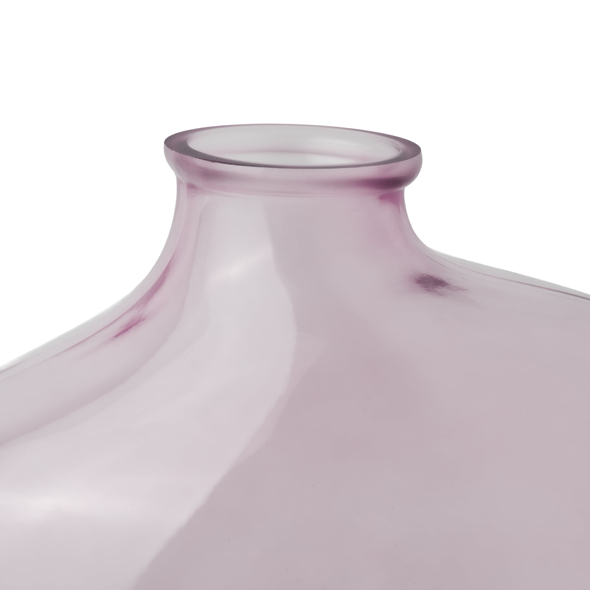 Mainstays Decorative Purple Glass Vase, 7.3 Inch Tall