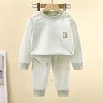 thumbnail image 5 of Baby Boy Girls Girls' 2 Piece Made With Cotton Sleepwear Fall Clothes Fall Winter Outfit 100 Boy Girl Green Fall Winter Tops+Pants Pajamas & Dailywear Set, 5 of 7