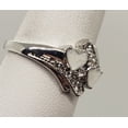 thumbnail image 3 of Size 8, White Fire Opal Double Heart Ring, 3 of 4