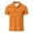 Orange, variant on Polo T Shirts for Men Casual Short Sleeve Hot Dog Printed Button Down Collared Tops Comfortable Breathable Slim T Shirts for Man Black L