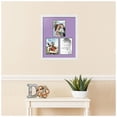 thumbnail image 2 of ArtToFrames Collage Photo Picture Frame with 3 - 6x8 Openings, Framed in White with Lavender Mist and Black Mats (CDM-3966-82), 2 of 8