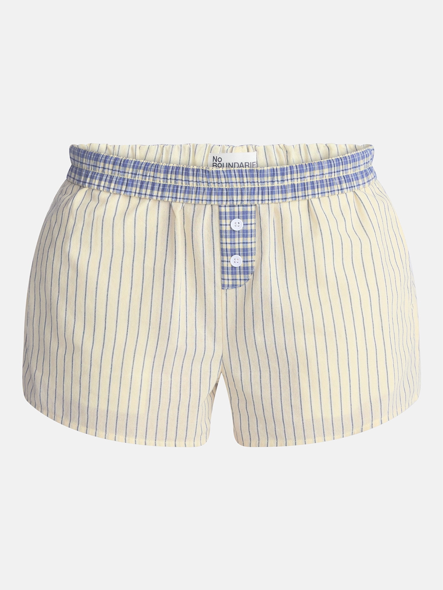 No Boundaries Cotton Boxer Shorts, 3" Inseam, Women's and Women's Plus XXS-4X