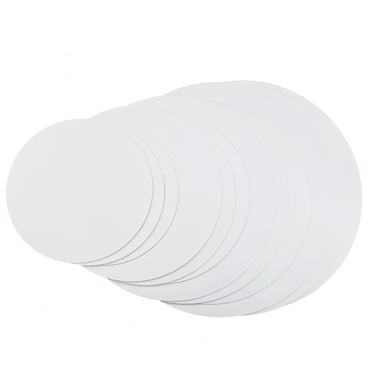 Way to Celebrate! 8 inch White Round Cake Boards, Paper Corrugate Board ...