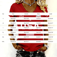 thumbnail image 3 of Womens Shirts Gsakboxl Women Trendy V Neck Patriotic Tee 250th Anniversary American Flag Print Short Sleeve Fashion Casual Graphic T Shirt Ideal For Young Daily Holiday Womens Summer Tops L, 3 of 5