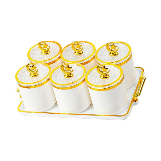 Plato para servir aperitivos y frutas secas Strade Fareast Limited Plato para aperitivos 6 Rejilla Blanca