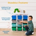 thumbnail image 5 of ECR4Kids 4-Tier Storage Rack with 12 Cubby Bins, 4x3, Multipurpose Organization, Contemporary, 5 of 9