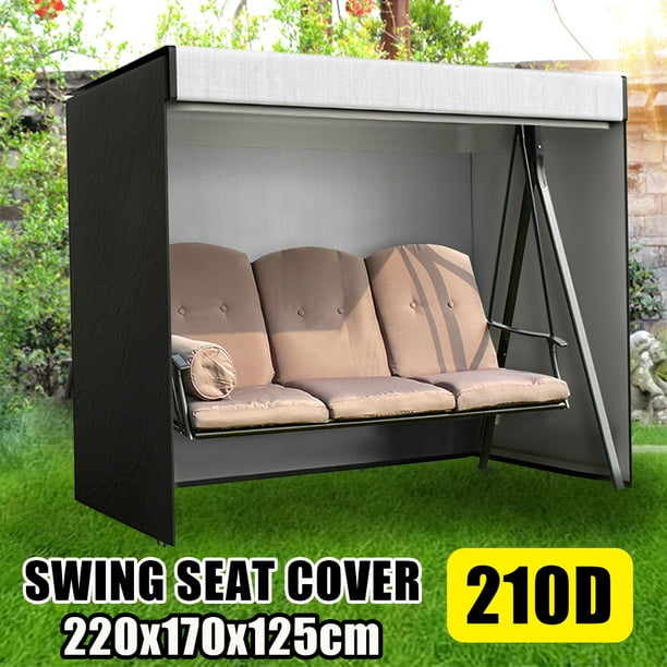 3 Seater Waterproof Sun Protection Cover Swing Seat Chair Hammock Outdoor Garden Patio Furniture Dust W Zipper Closure Com 3 Seater Waterproof Sun Protection, Waterproof Seat Covers For Garden Furniture