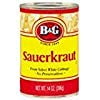 B&G Sauerkraut White Cabbage No Preservatives 14.1 Oz. Pack Of (Best Type Of Cabbage For Sauerkraut)