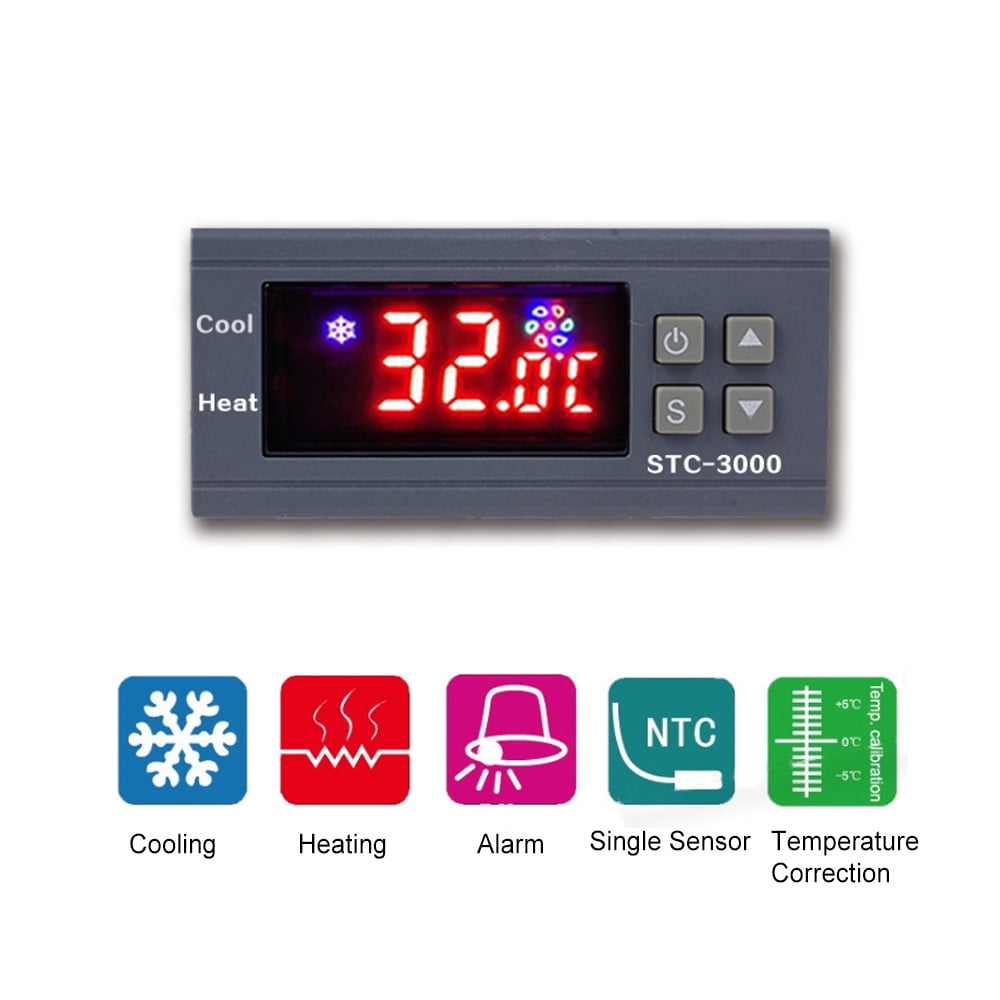 STC-3000 Digital Temperature Switch Controller for Freezer Fridge Hatching L6V2 