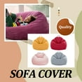 thumbnail image 4 of Bearachild Agregue un toque de estilo a la sala de estar Sofás perezosos Funda de silla elegante Puff Sofá rosa Type2 NO2, 4 of 6